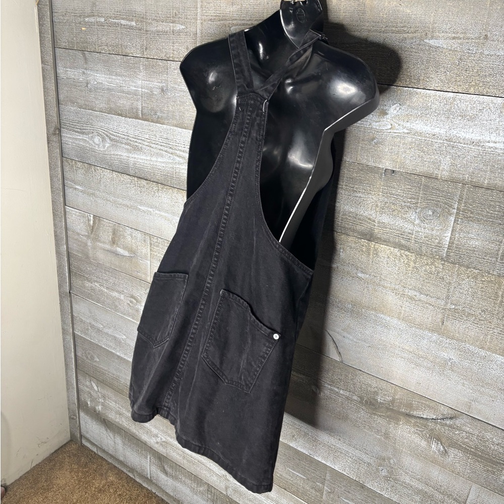 Forever 21 Black Mini overall black denim Dress - Picture 4 of 4